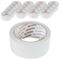 엠파이어 산업용 양면테이프 48mm x 20m, 화이트 반투명, 18개입