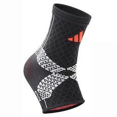 adidas 愛迪達 wucht P3 高機能 3D立體針織加強型彈性運動護踝, 黑色 + 灰色, 1個