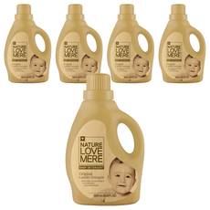 네이쳐러브메레 아기 오리지널 세탁세제 용기형 허브가든향, 1.8L, 5개