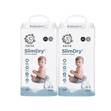 Kaiya Slim Dry Plus 高級褲型紙尿褲 男女通用, 大號(L), 92張