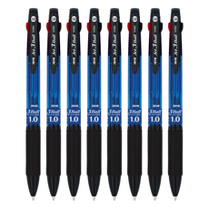 JAVAPEN Jet 3 多功能原子筆 1.0mm, 藍色, 8入