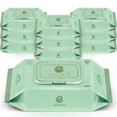 앙블랑 세이프 민트 유아물티슈 캡형 N-MC10, 58g, 72매, 10개