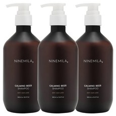 나인밀라 카밍비어 맥주효모 샴푸, 500ml, 3개
