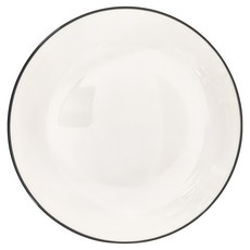 新食器 丸線湯盤, 白色, 1個