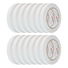 EMPIRE 雙面膠帶 15mm x 30m, 白色半透明, 14入