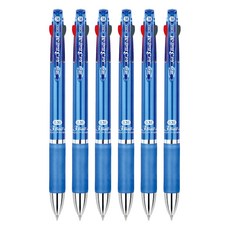 JAVAPEN Jet3BallM 油性原子筆 0.38mm, 藍色, 6支