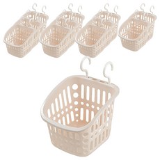 幸福掛式收納多功能籃子 小, 象牙白, 12個