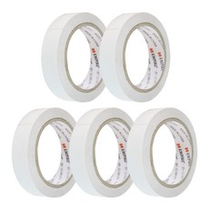 EMPIRE 工業用雙面膠帶 24mm x 20m, 白色半透明, 5入