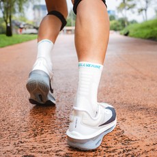 CELLVERINE 男士壓縮中筒襪, 白色, 1個