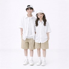 Rossi & Row 青少年 兒童寬版基本款夏季短褲