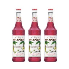 MONIN 莫寧 石榴汁風味糖漿 純蔗糖製作, 700ml, 3瓶