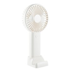 힙스터 휴대용 핸디 선풍기 + 거치대, HTFA-2K-10-FH, 화이트