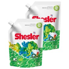 Shesler 液體洗衣精 藍桉 補充包, 2.1L, 2個
