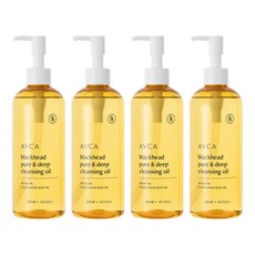 아브카 블랙헤드 퓨어 앤 딥 클렌징 오일, 300ml, 4개