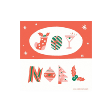 Joy Noel 貼紙, 混合顏色, 100個