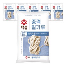 백설 중력 밀가루, 3kg, 6개