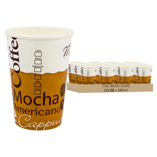 The Bean Some 咖啡豆外帶紙杯 380ml, 6包, 100個