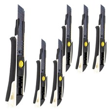 다다 SK5 블랙 고강도 커터 WIDE BLADE 커터칼 대형 18mm, 혼합 색상, 6개