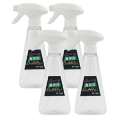 BEER BEAR 皮久熊 雙享泡噴噴瓶 28 x 14 x 5.5cm 400ml 4個, 透明 + 灰色, 1組