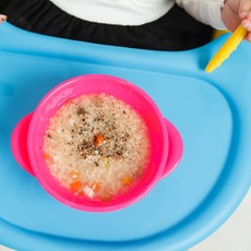 AGAFURA 矽膠吸附碗, 粉色, 1入