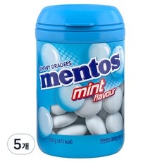 mentos 曼陀珠 薄荷口味 瓶裝, 120g, 5個
