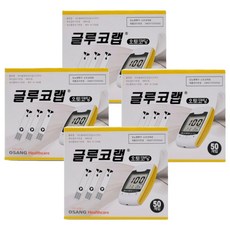 오상헬스케어 글루코랩 인포피아 혈당시험지 50p, 4개