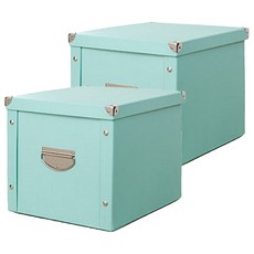 MARKET A北歐風感組裝式多功能收納箱, 薄荷, 2個