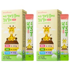 NAAAMYUUU 幼兒兒童 Jump Up Plus 鈣質果凍 蘋果口味 15入, 2個, 300g