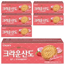 Crown Sando 草莓夾心餅乾, 6盒, 61g