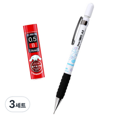 산리오 시나모롤 펜텔 A315 제도샤프 + 아인슈타인 샤프심 세트, 3세트, 0.5mm