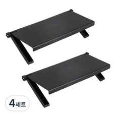 엠케이존 TV 모니터 선반 상단 거치대, 블랙, 4세트