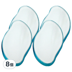 磨腳石 玻璃磨腳器 藍色, 8個套裝，輕鬆去除死皮老繭，打造光滑美足, 4個, 60g, 2組