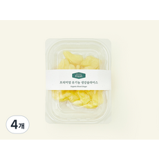 프리미엄 유기농 생강슬라이스, 4개, 100g