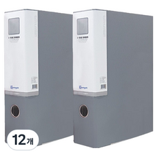 영오 합지 D링 바인더 A4 3cm, 회색, 12개