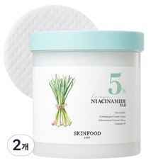 스킨푸드 레몬그라스 나이아신아마이드 5 패드, 60매입, 2개