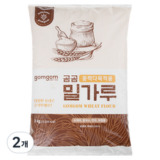 gomgom 中筋多用途麵粉, 3kg, 2個
