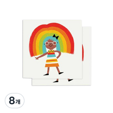 TATTLY 紋身貼紙, 彩虹女孩, 8個