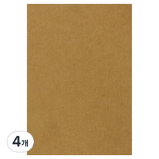 Kotex 長方形防刮墊, 4個, 棕色