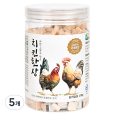 올치 강아지 고양이 동결건조 간식 한상 BF6704, 치킨맛, 100g, 5개