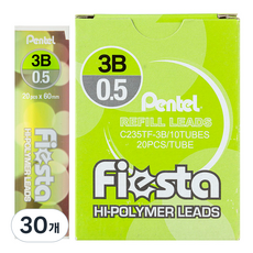 펜텔 피에스타 샤프심 3B C235TF, 0.5mm, 30개
