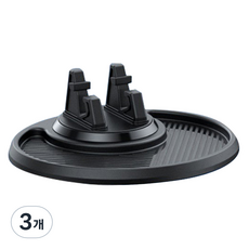 코히모 차량용 360도 회전 휴대폰 거치대 4W448, 블랙, 3개