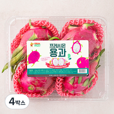 프레시몬 용과 4입, 4박스, 1.6kg