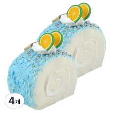 Black Tree 可愛蛋糕捲公仔 藍色, 4個