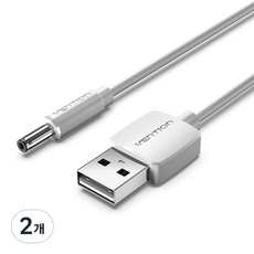 VEnTIOn 威迅 USB A-DC 3.5mm 充電線 CEX, 白色, 1.5m, 2個