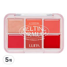 LunA Melting Formula唇彩盤, 1號清透紅, 5個