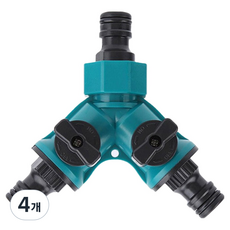 GILGRI 3孔Y型閥門式水管分流器, 綠色, 4個