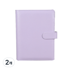 에이홉 파스텔 색감 노트 커버 A5, 퍼플, 2개