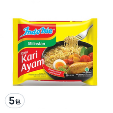 Indomie 營多麵 咖哩雞肉風味湯麵 72g, 5包