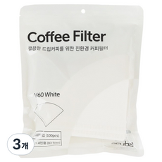 아쿠바 커피필터 CS-V02W, 3개, 100개입