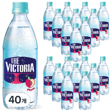 웅진빅토리아 자두 탄산음료, 500ml, 40개